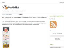 Tablet Screenshot of healthnot.com